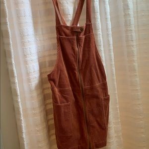 Corduroy overalls dress